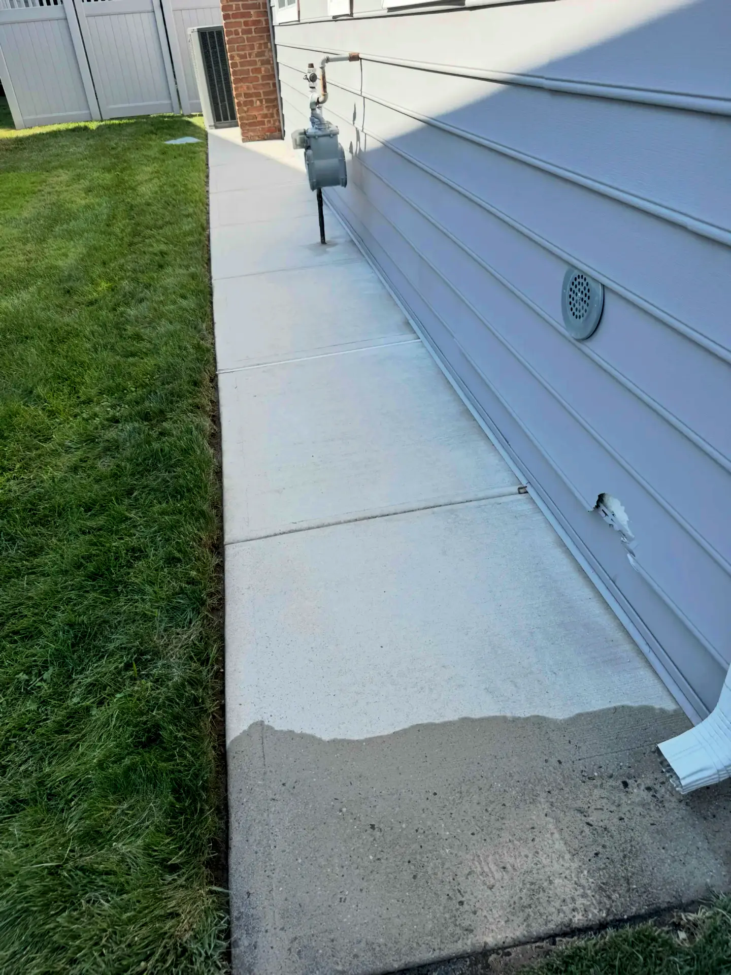 After exterior cleaning job 1